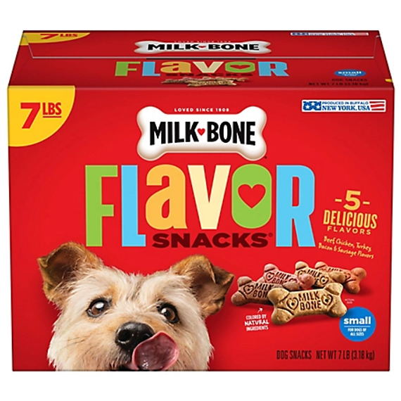 Milk-Bone Snacks Small and Medium Biscuits for Dogs - 7 lb