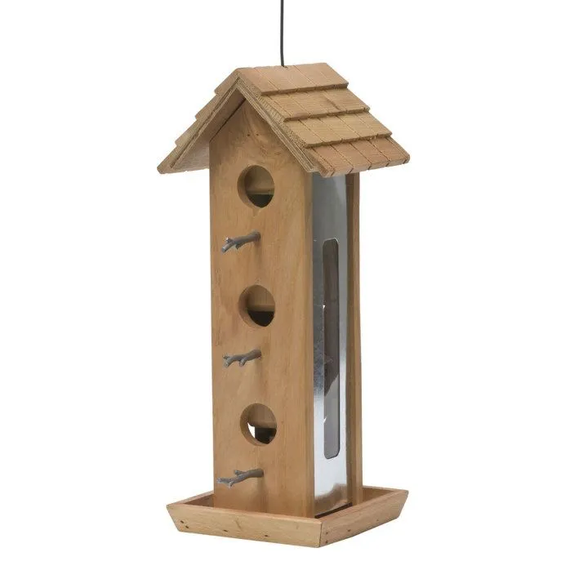 Perky-Pet Tin Jay Wood Wild Bird Feeder