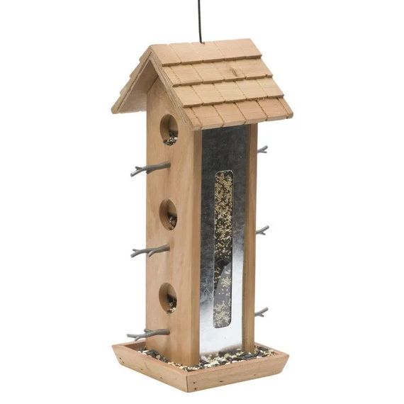 Perky-Pet Tin Jay Wood Wild Bird Feeder