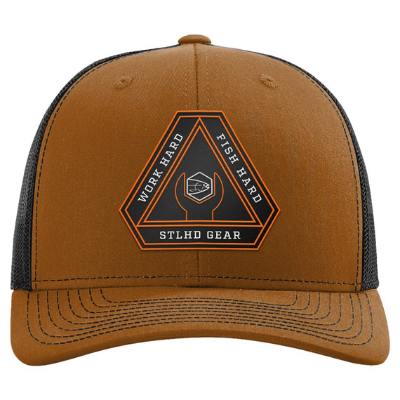 STLHD Men's Work Hard Fish Hard Cap - Brown/Black