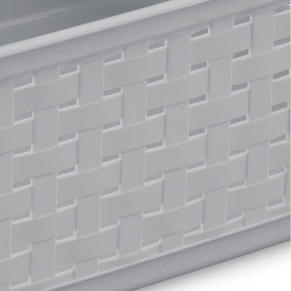 Sterilite Short Weave Basket - Cement