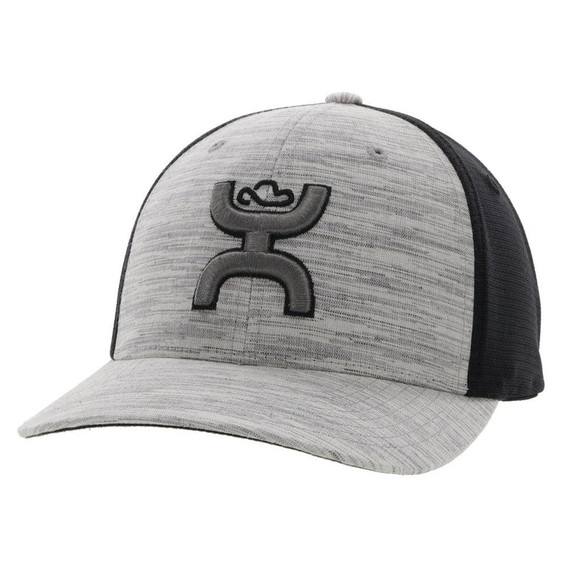 Hooey Men's Ash Flexfit Hat - Grey /Black