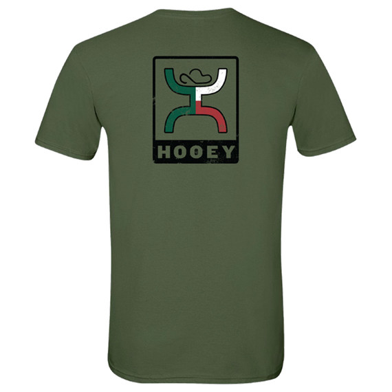 Hooey Men's Mexico Short Sleeve Graphic T-Shirt - Military Green