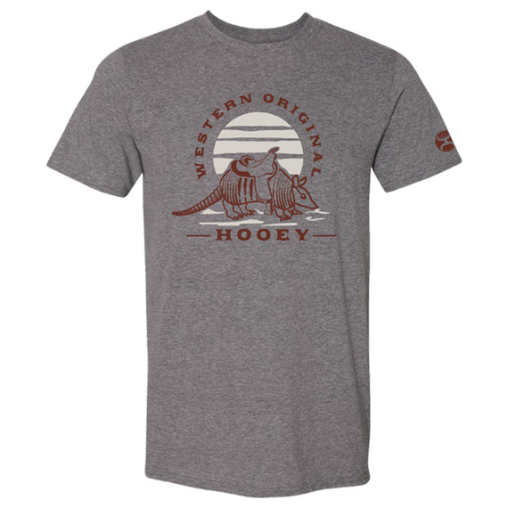 Hooey Men's Armadillo Short Sleeve T-Shirt - Graphite Heather