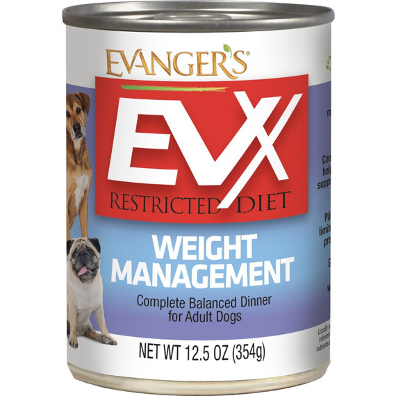 Evanger's EVX Restricted Diet Weight Management Dinner for Dogs - 12.5 oz