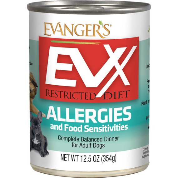 Evanger's EVX Restricted Diet Allergies and Food Sensitivities Dinner for Dogs - 12.5 oz