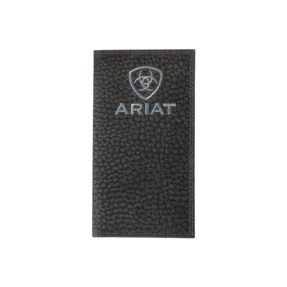 Ariat Men's Pebble Leather Rodeo Wallet - Black