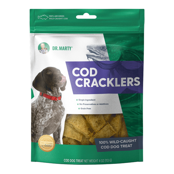 Dr. Marty Cod Cracklers Dog Treats - 4 oz