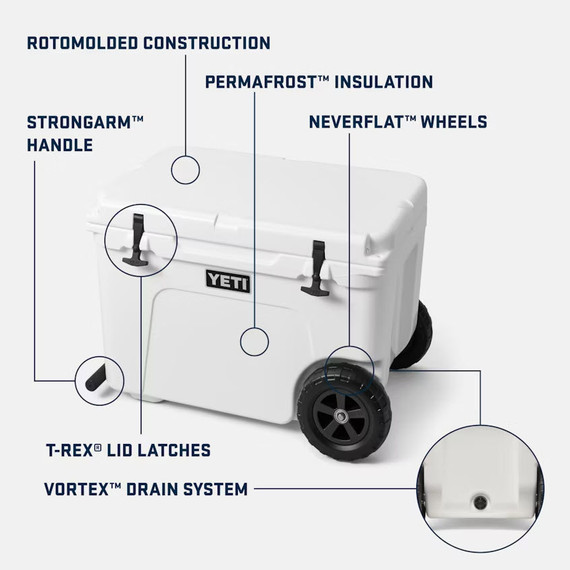 Yeti Tundra Wheeled Cooler - Haul Big Wave Blue