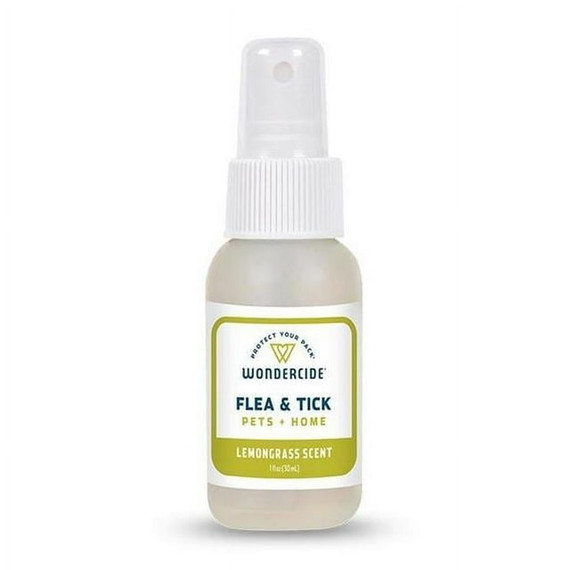 Wondercide Lemongrass Flea & Tick Spray for Pets + Home with Natural Essential Oils