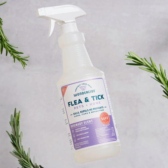 Wondercide Rosemary Flea & Tick Spray for Pets + Home with Natural Essential Oils