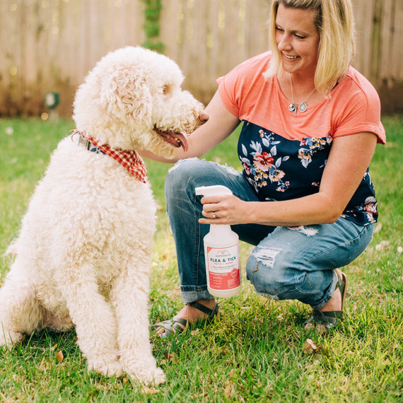 Wondercide Peppermint Flea & Tick Spray for Pets + Home with Natural Essential Oils