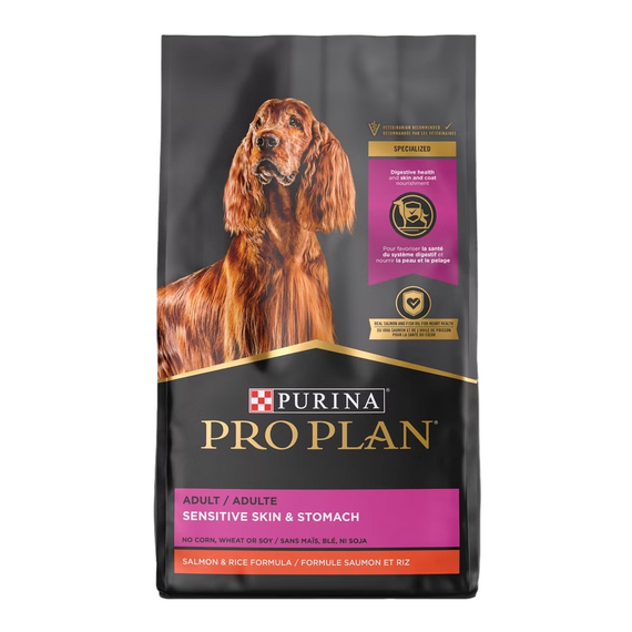 Purina Pro Plan Adult Sensitive Skin & Stomach Salmon & Rice Formula Dry Dog Food - 30 lb