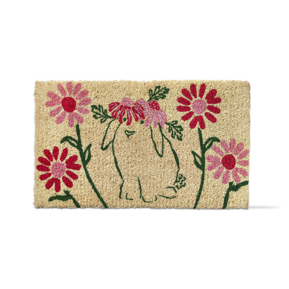 Tag Flower Bunny Flower Coir Mat - Multi