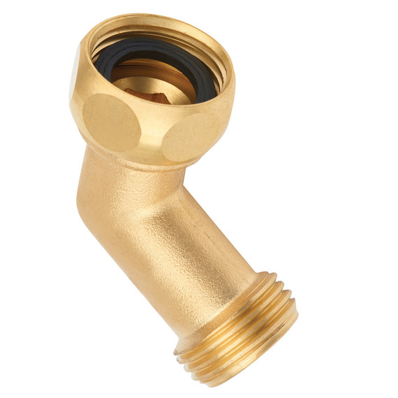 Melnor Brass Swivel Hose Connector - 2-1/4" X 1-1/4" X 2-3/4"