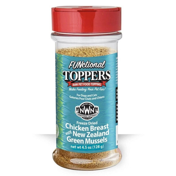 Northwest Naturals Freeze Dried Chicken Breast with Green Mussels Topper for Pet -  4.5 oz