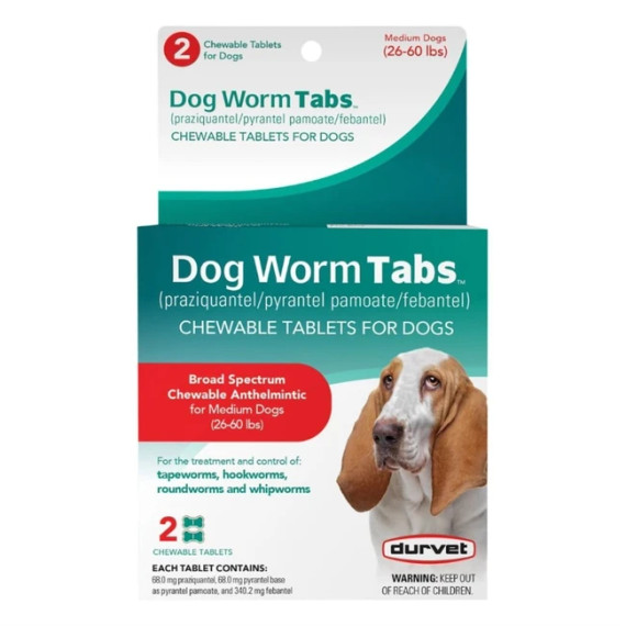 Durvet Dog Worm Tabs Chewable