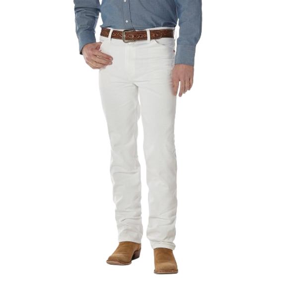 Wrangler Men's Cowboy Cut Slim Fit Jean - White