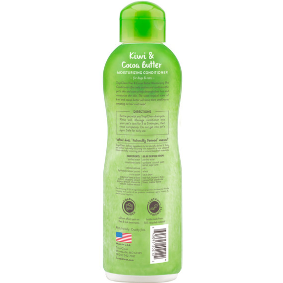 Tropiclean Kiwi & Cocoa Butter Moisturizing Conditioner for Pets - 20 fl oz