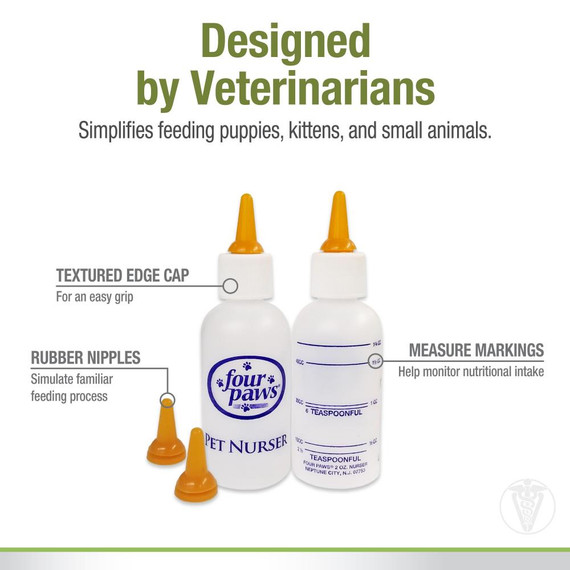 Four Paws Healthy Promise Pet Nurser Bottles - 2 oz