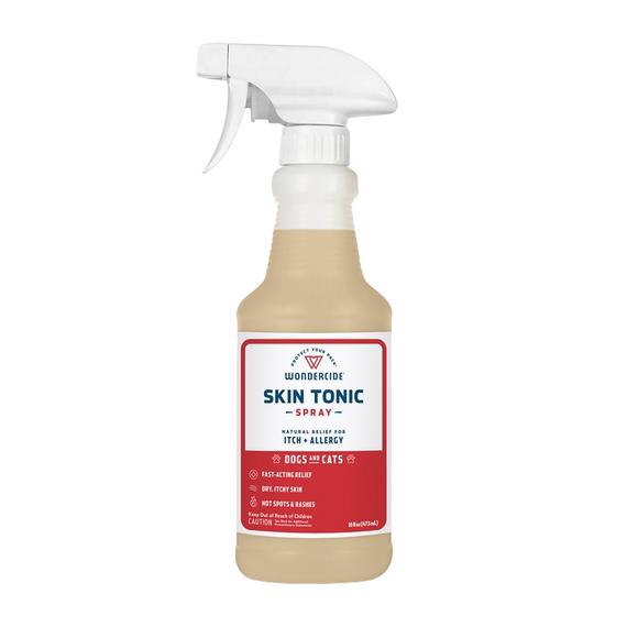 Wondercide Skin Tonic Itch Spray for Dogs + Cats with Natural Essential Oils