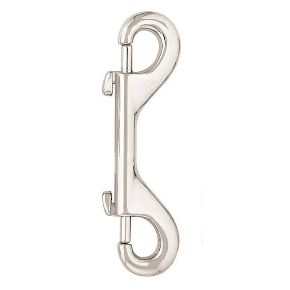 Weaver Equine Barcoded Z162 Double Snap - 4" - Nickel Plated