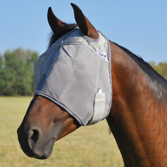 Cashel Crusader Standard Fly Mask - Draft - Grey