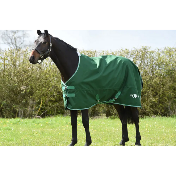 WeatherBeeta Saxon Defiant 1200D Standard Neck Blanket - Hunter Green/White