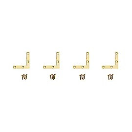 National Hardware Brass Corner Brace