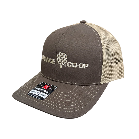 Grange Co-op Unisex Hat - Brown & Khaki