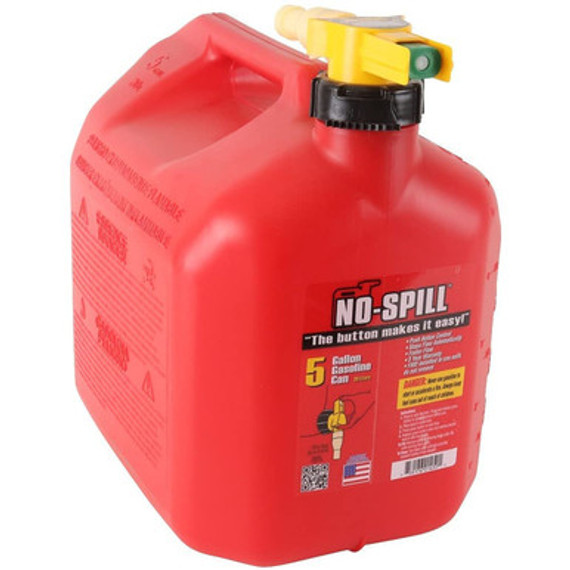 No Spill Push-button Poly Gasoline Fuel Can
