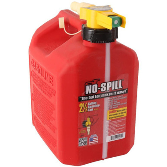 No Spill Push-button Poly Gasoline Fuel Can