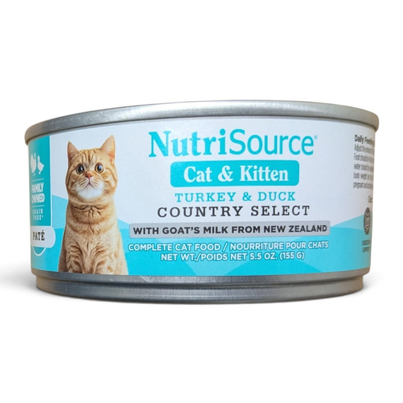 NutriSource Grain-free Country Select Formula Wet Cat Food - 5.5 oz