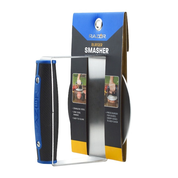 Mr.BarBQ Stainless Steel Burger Smasher - 5-3/8" X 5-3/8" X 3-7/8"