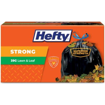 Hefty Strong Lawn & Leaf Trash Bags - 18 ct - 39 gal