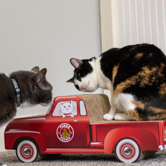 Coastal Pet Products Turbo Truck Cat Scratcher - Red
