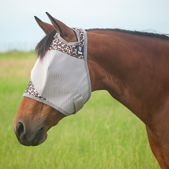 Cashel Company Standard Three-Hole Fly Mask - Leopard
