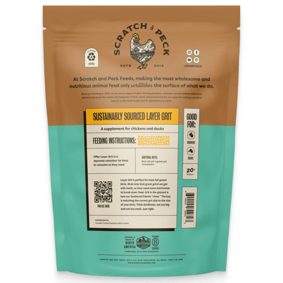 Scratch & Peck Layer Grit Feed - 7 lb