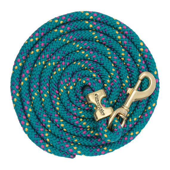 Weaver Equine Poly Lead Rope with a Solid Brass 225 Snap - 10'