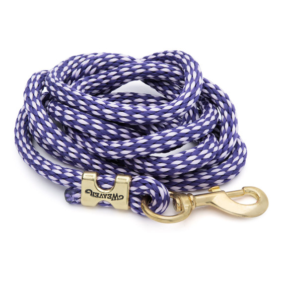 Weaver Equine Poly Lead Rope with a Solid Brass 225 Snap - 10'