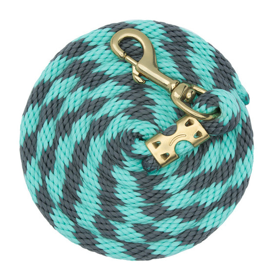 Weaver Equine Value Lead Rope with Brass Plated 225 Snap - 5/8" X 8'