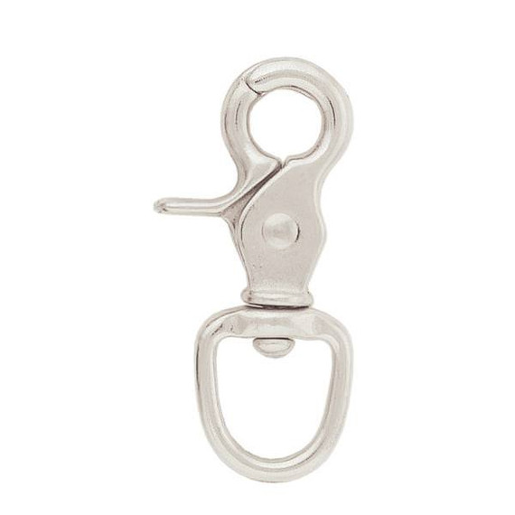 Weaver Equine Nickel Plated Round Scissor Snap - 5/8"