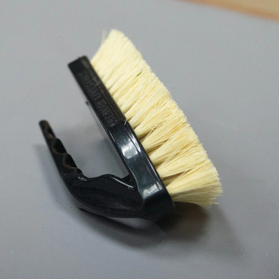 Weaver Livestock Plastic Tampico Pig Brush with Handle - Black
