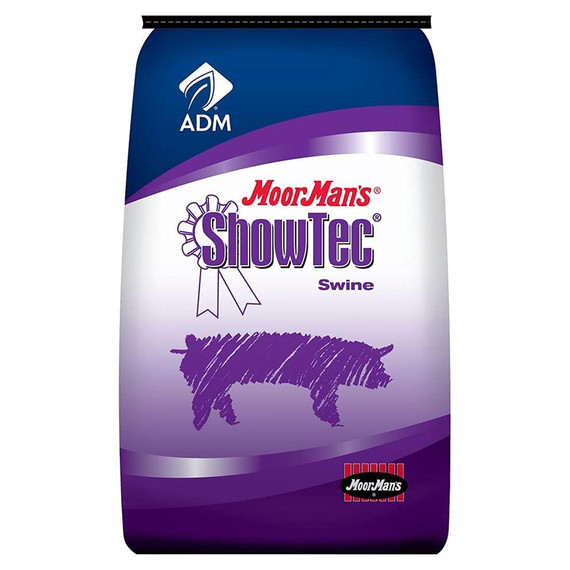 ADM Animal Nutrition MoorMan's ShowTec Hi Fat 18 BMD Pig Feed - 50 lb