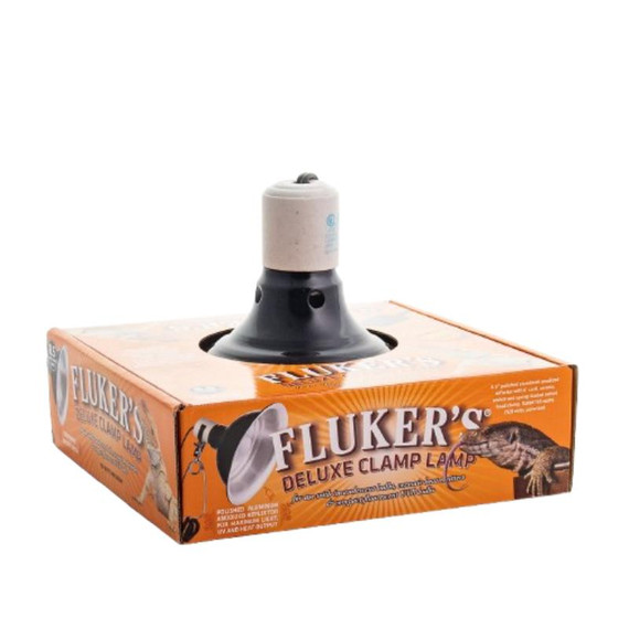 Fluker's Aluminium Clamp Lamp with Switch - 8-1/2"