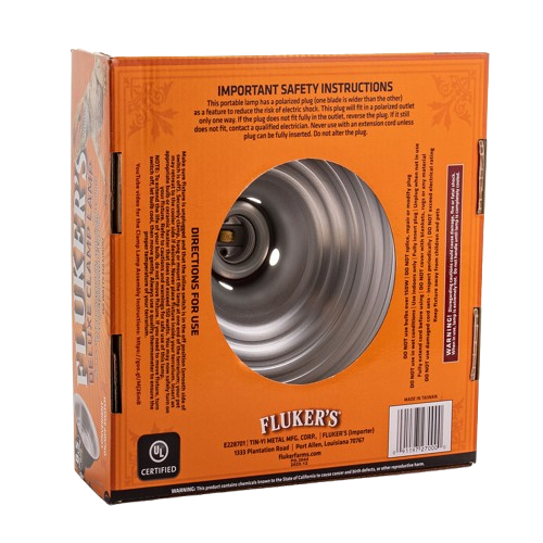 Fluker's Aluminium Clamp Lamp with Switch - 8-1/2"