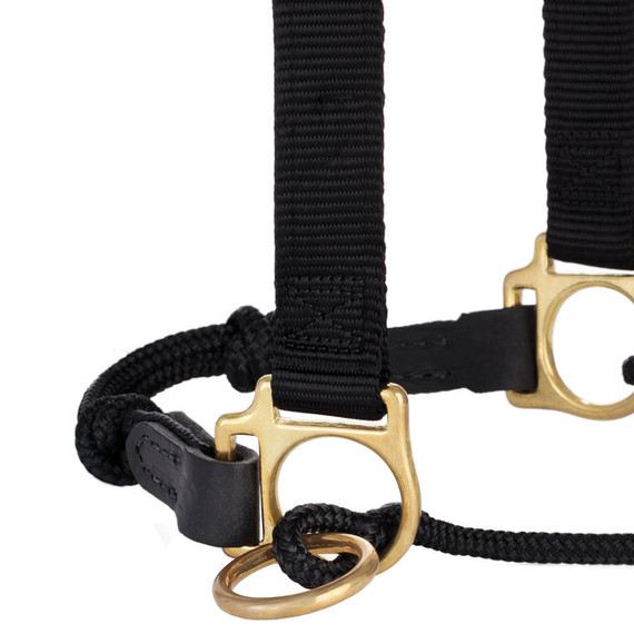 Weaver Equine Kalley Krickeberg Nylon Horseman's Halter - Black