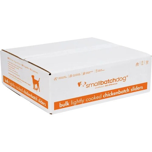 Smallbatchdog Lightly Cooked Chicken Sliders Dog Food - 2 lb