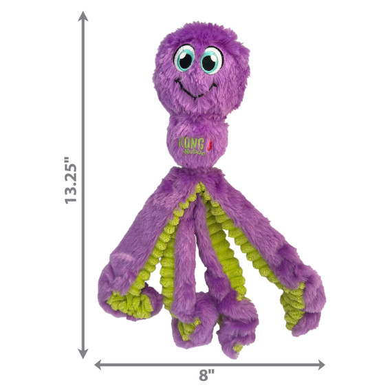 Kong Dangling Legs and Long Wubba Octopus Dog Toy - 12-3/4"