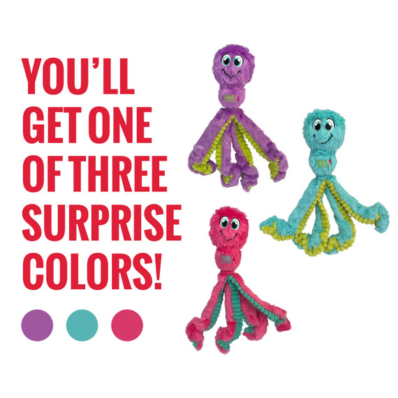 Kong Dangling Legs and Long Wubba Octopus Dog Toy - 12-3/4"